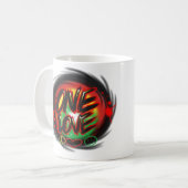 ONE LOVE KOFFIEKOP KOFFIEMOK (Voorkant links)