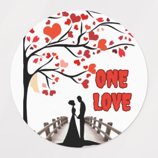 One Love Labels sticker (Design 1)