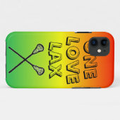 One Love Lax Case-Mate iPhone Case (Achterkant (horizontaal))