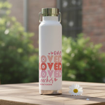 One Love Leraar Roze Moderne Gepersonaliseerde Naa