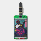 One Love & LIVE LOVE LACHEN Bagagelabel (Voorkant verticaal)