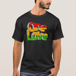 "One Love" Mannen basic T-shirt