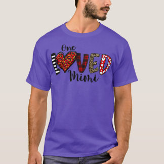 One Love Mimi Mimi Mam Love Valentijnsdag Moeder T-shirt