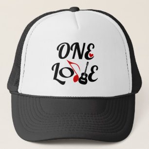 One Love Music Trucker Hat Trucker Pet