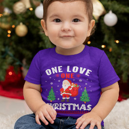 One Love One Christmas Santa T-shirt