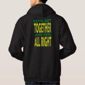 One Love One Heart Jamaicaanse vlag kleurt voor-ac Hoodie (Achterkant)
