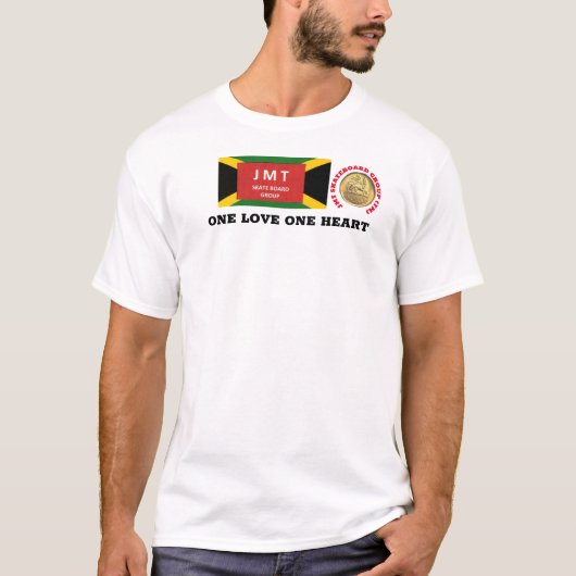 ONE LOVE ONE HEART MANNEN T-SHIRT (Voorkant)