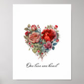 One Love One heart Poster (Voorkant)