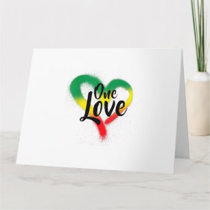 One Love One Heart Reggae Vibes Kaart