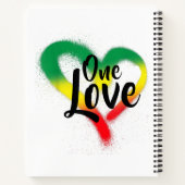 One Love One Heart Reggae Vibes Notitieboek (Achterkant)