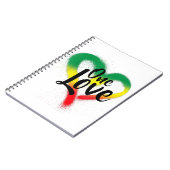 One Love One Heart Reggae Vibes Notitieboek (Linkerzijde)