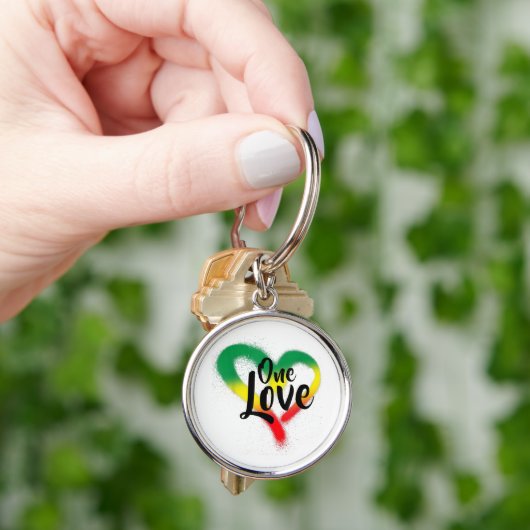One Love One Heart Reggae Vibes Sleutelhanger (Hand)