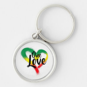 One Love One Heart Reggae Vibes Sleutelhanger