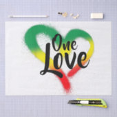 One Love One Heart Reggae Vibes Tissuepapier (Craft)