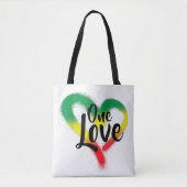 One Love One Heart Reggae Vibes Tote Bag (Voorkant)