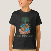 One Love One People One Earth Day World Peace T-shirt (Voorkant)