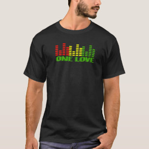 One Love Peace Unity Reggae Roots Jamaica Ras T-shirt