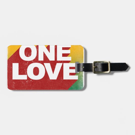 One Love Poster Bagagelabel (Voorkant horizontaal)