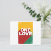 One Love Poster Briefkaart (Staand voorkant)