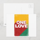 One Love Poster Briefkaart (Voorkant / Achterkant)