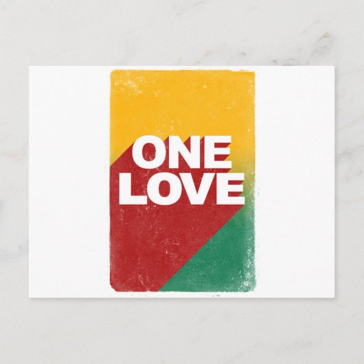 One Love Poster Briefkaart (Voorkant)