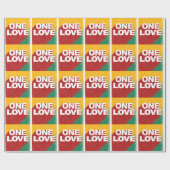 One Love Poster Cadeaupapier (Vlak)