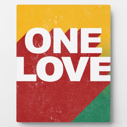 One Love Poster Fotoplaat (Voorkant)