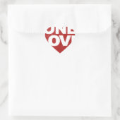 One Love Poster Hart Sticker (Tas)