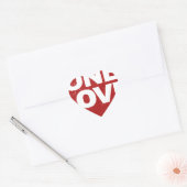 One Love Poster Hart Sticker (Envelop)