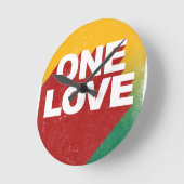 One Love Poster Ronde Klok (Hoek)