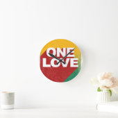 One Love Poster Ronde Klok (Huis)