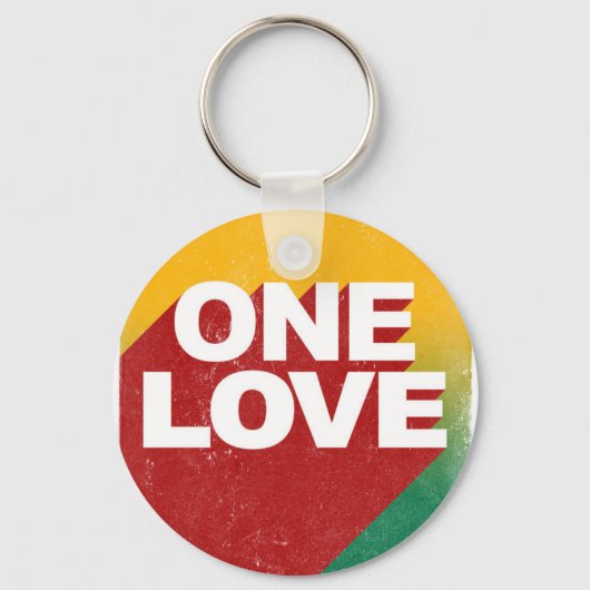 One Love Poster Sleutelhanger (Voorkant)