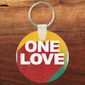 One Love Poster Sleutelhanger (Voorkant)