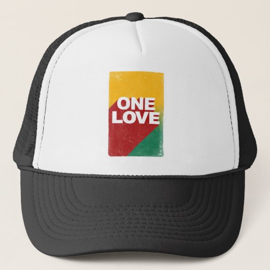 One Love Poster Trucker Pet (Voorkant)