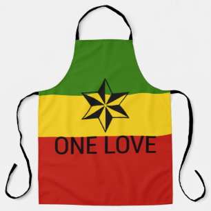 One Love Rasta Apron Schort