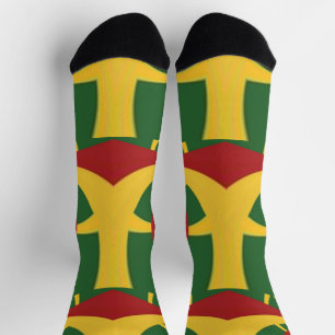 One Love Rasta Colors Reggae Red Golden Green Sokken