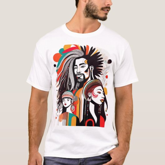One Love Rasta Colors T-shirt (Voorkant)