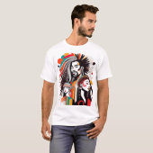One Love Rasta Colors T-shirt (Voorkant volledig)