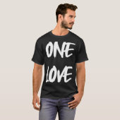 One Love Rasta Gezegde T-shirt (Voorkant volledig)