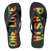 One Love Rasta Jamaican Teenslippers (Voetbed)