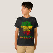 One Love Rasta Reggae Lion Judah Rastafari Root T-shirt (Voorkant volledig)