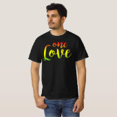 One Love Rasta Reggae Roots Clothing T-shirt (Voorkant volledig)