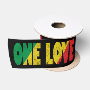 One Love Rasta Reggae Trouwtaart Satijnen Lint