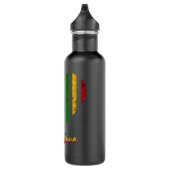 One Love Rasta Reggae USA American Flag Reggae Mus Waterfles (Rechts)