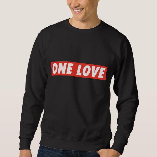 One Love Rastafari Rasta Reggae Sweater (Voorkant)