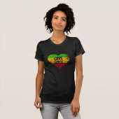 One Love Rastafari T-shirt Jamaica Retro G (Voorkant volledig)