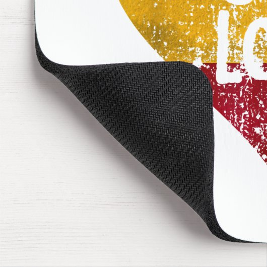 One Love Rastafari T-shirt Jamaica Retro G Muismat (Hoek)