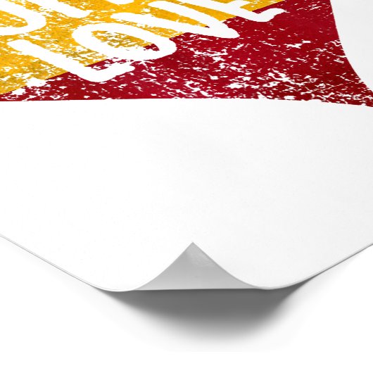 One Love Rastafari T-shirt Jamaica Retro  G Poster (Hoek)