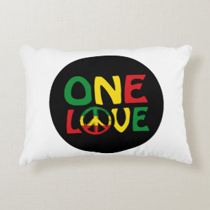 One Love, Reggae Design Accent Kussen