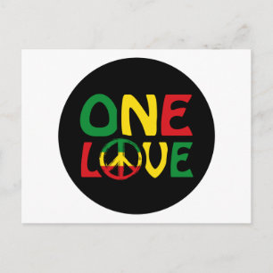 One Love, Reggae Design Briefkaart